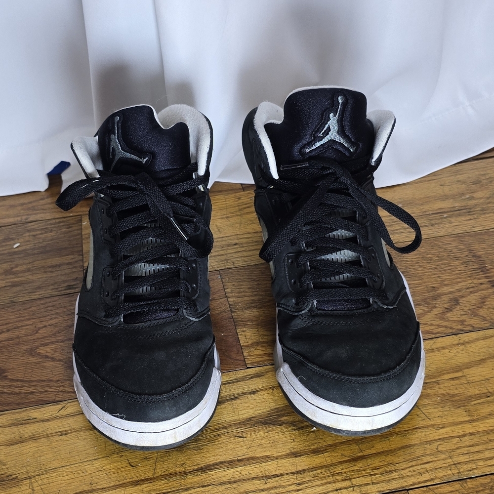 Nike Air Jordan 5 Retro Moonlight Oreo Sneaker Black SIZE 10 - Picture 2 of 7